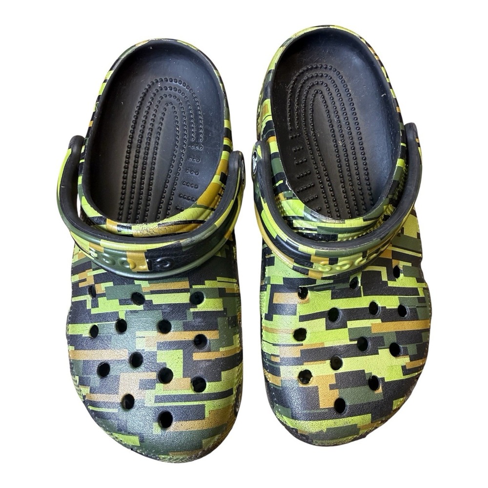 Digi Pixel Camo Crocs Kids Youth J5 Block - Picture 2 of 7